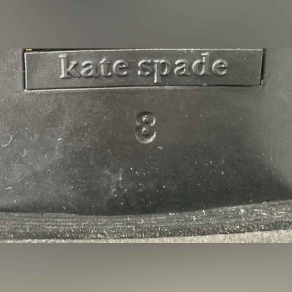Kate Spade Black Boots with Gold Accent - Picture 5 of 6